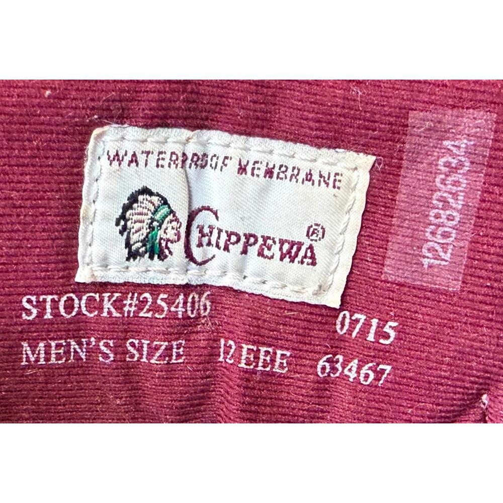 Chippewa Waterproof USA-Made 25406 Super Logger Boots 12EEE - Picture 8 of 8